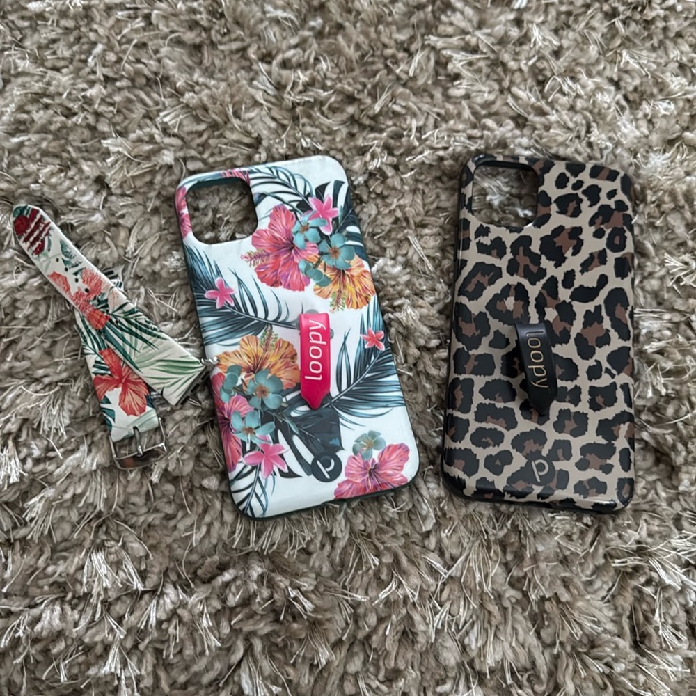 2 Loopy Cases for 11 Pro Max I phone extra Apple Watch band